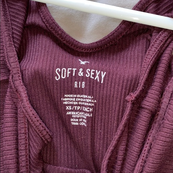 American Eagle Soft & Sexy Ribbed Bodysuit - Picture 3 of 3